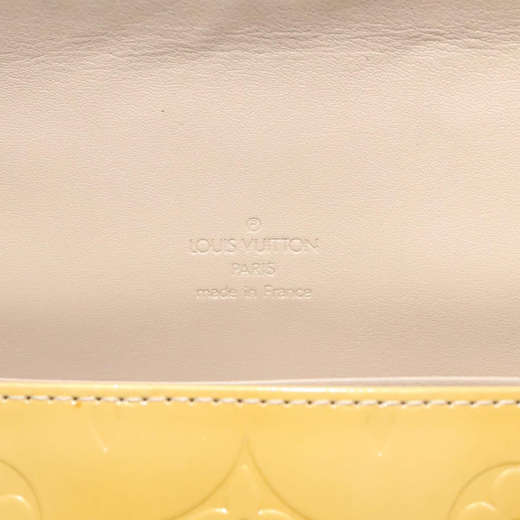 Louis Vuitton Thompson Street Handbag Monogram Vernis Beige Patent_Leather Bag