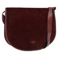 Balenciaga Shoulder Bag Suede Burgundy Suede Shoulder Bag