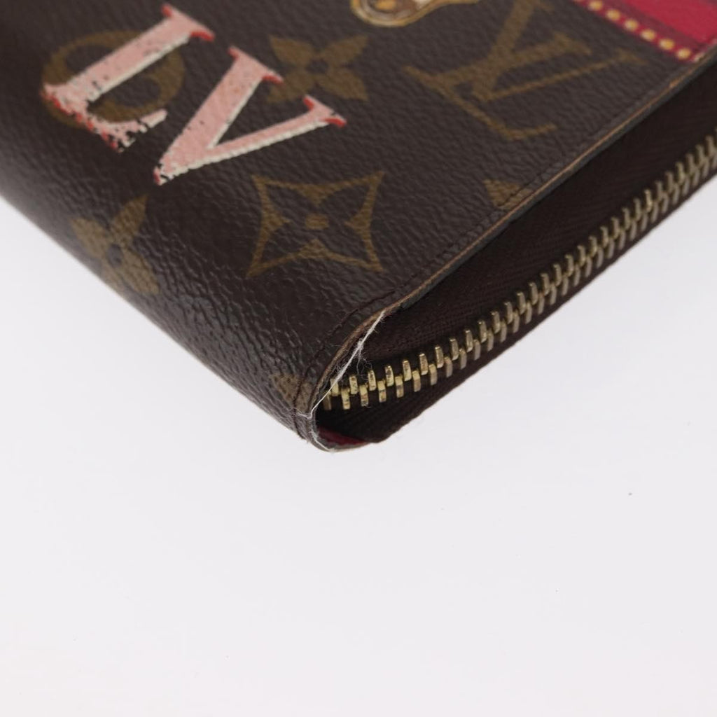 Louis Vuitton Zippy Wallet Canvas Brown Canvas Wallets Accessory