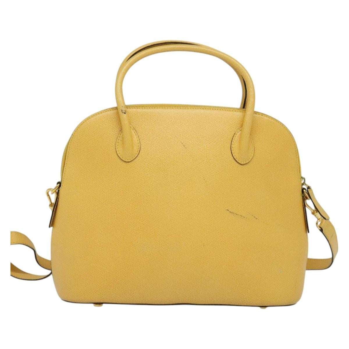 Celine Handbag Leather Yellow Leather Handbag