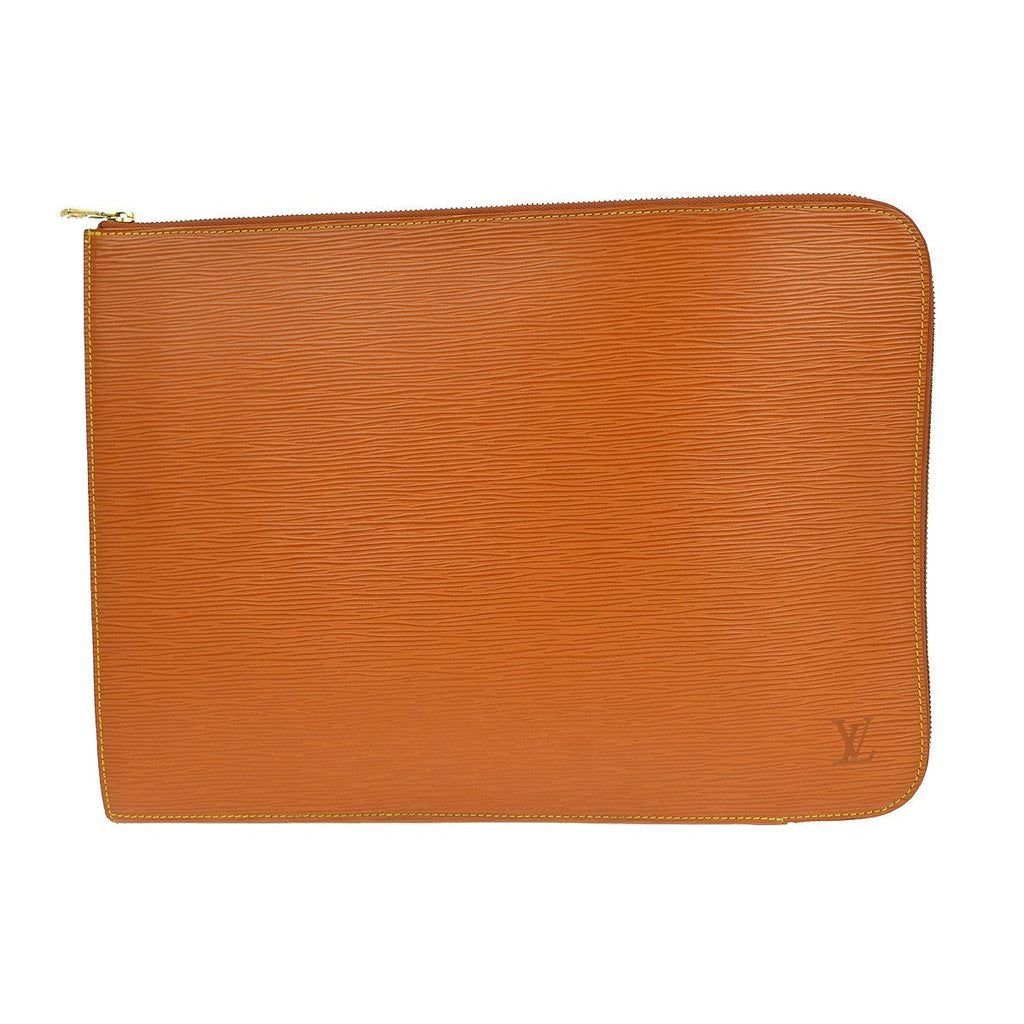 Louis Vuitton Pochette Jour Epi Leather Brown Leather Clutche & Pouche Bag