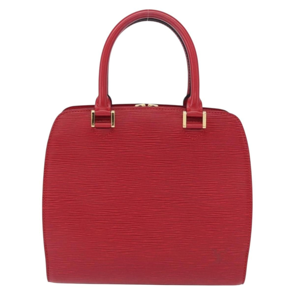 Louis Vuitton Pont Neuf Handbag Epi Leather Red Leather Handbag