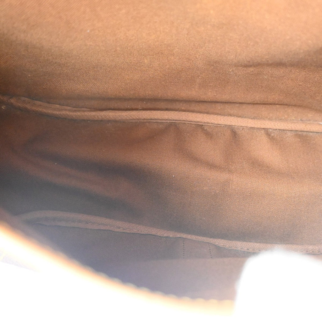 Louis Vuitton Saumur Handbag Monogram Canvas Brown Canvas Shoulder Bag