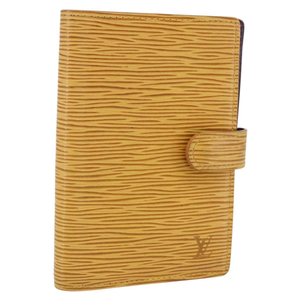 Louis Vuitton Agenda Cover Epi Leather Yellow Leather Wallets Accessory