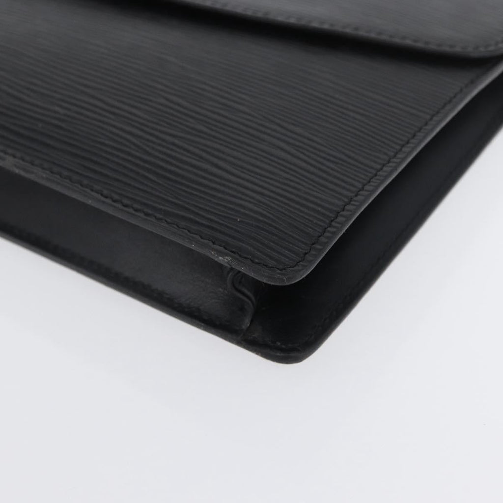 Louis Vuitton Vintage Montaigne Clutch Epi Leather Black Leather Clutche & Pouche Bag