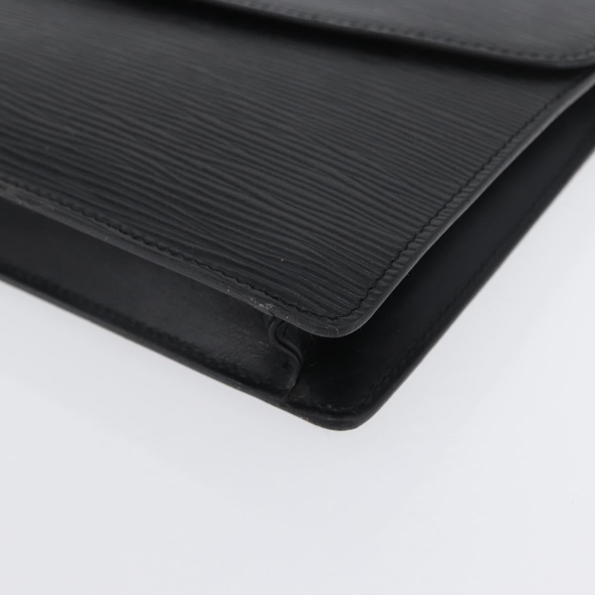 Louis Vuitton Vintage Montaigne Clutch Epi Leather Black Leather Clutche & Pouche Bag