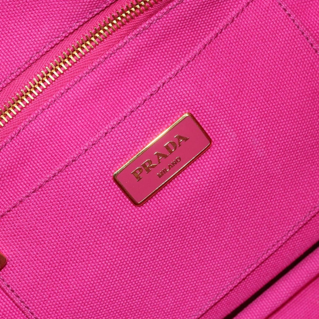 Prada Canapa Tote Canvas Pink Canvas Tote Bag Bag