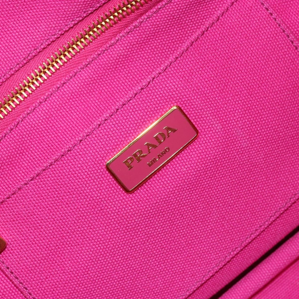 Prada Canapa Tote Canvas Pink Canvas Tote Bag Bag