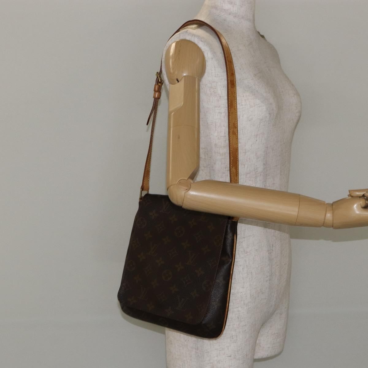 Louis Vuitton Musette Salsa Handbag Monogram Canvas Brown Canvas Shoulder Bag