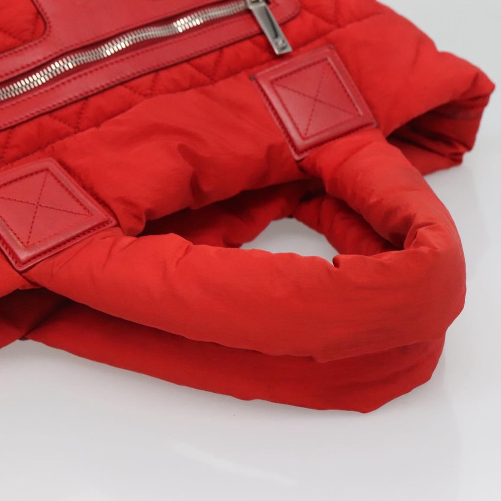 Chanel Coco Cocoon Reversible Tote Quilted Nylon Red Nylon Tote Bag Bag