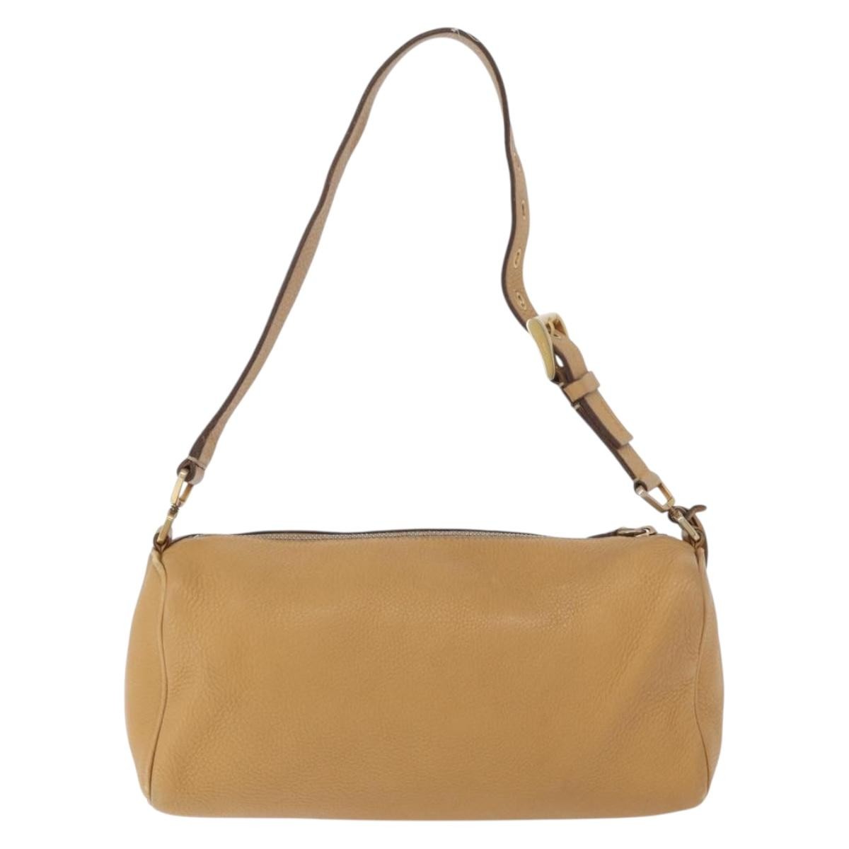 Prada Vintage Shoulder Bag Leather Brown Leather Shoulder Bag Bag