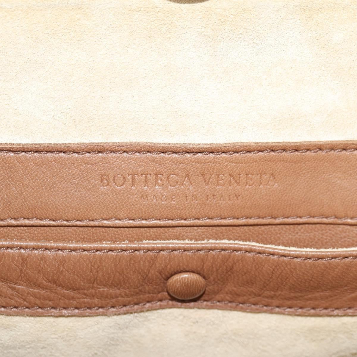 Bottega Veneta Intrecciato Leather Brown Leather Handbag