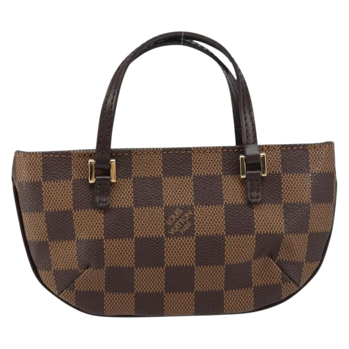 Louis Vuitton Manosque Pochette Damier Brown Canvas Clutche & Pouche Bag