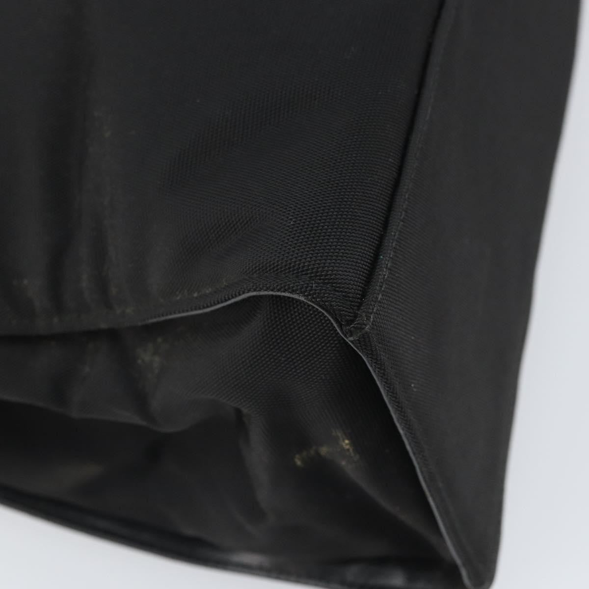 Gucci Bamboo Tote Bag Nylon Black Nylon Tote Bag Bag (Pre-Owned)