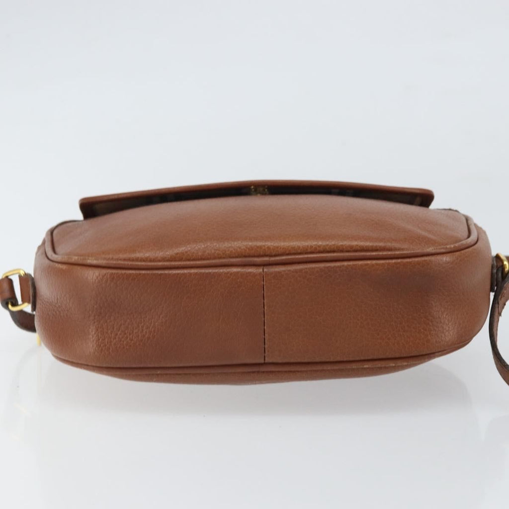 Burberry Vintage Shoulder Bag Leather Brown Leather Shoulder Bag