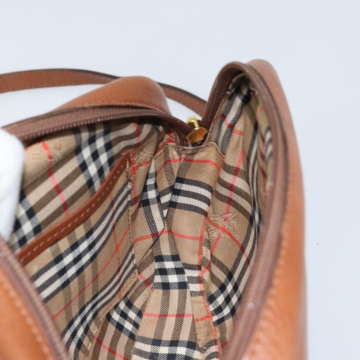 Burberry Vintage Shoulder Bag Leather Brown Leather Shoulder Bag