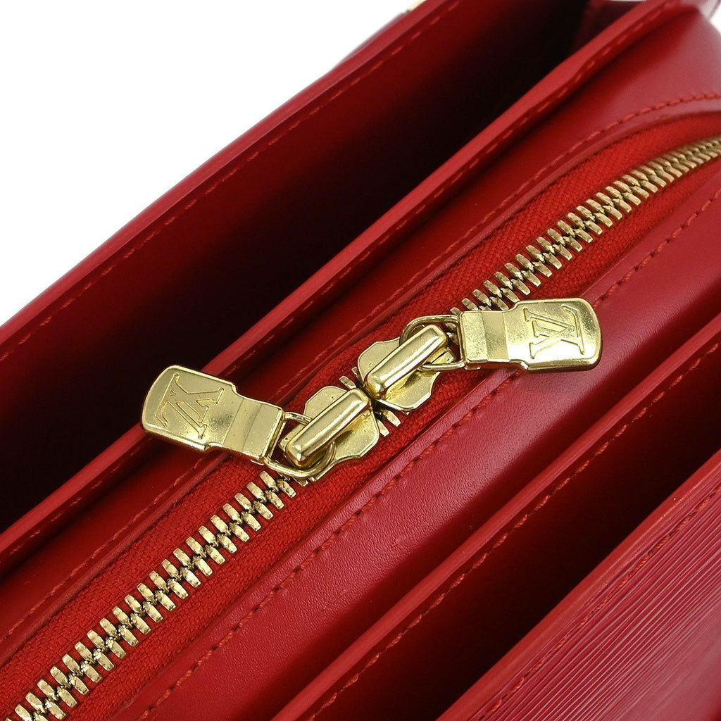 Louis Vuitton Pont Neuf Handbag Epi Leather Red Leather Handbag