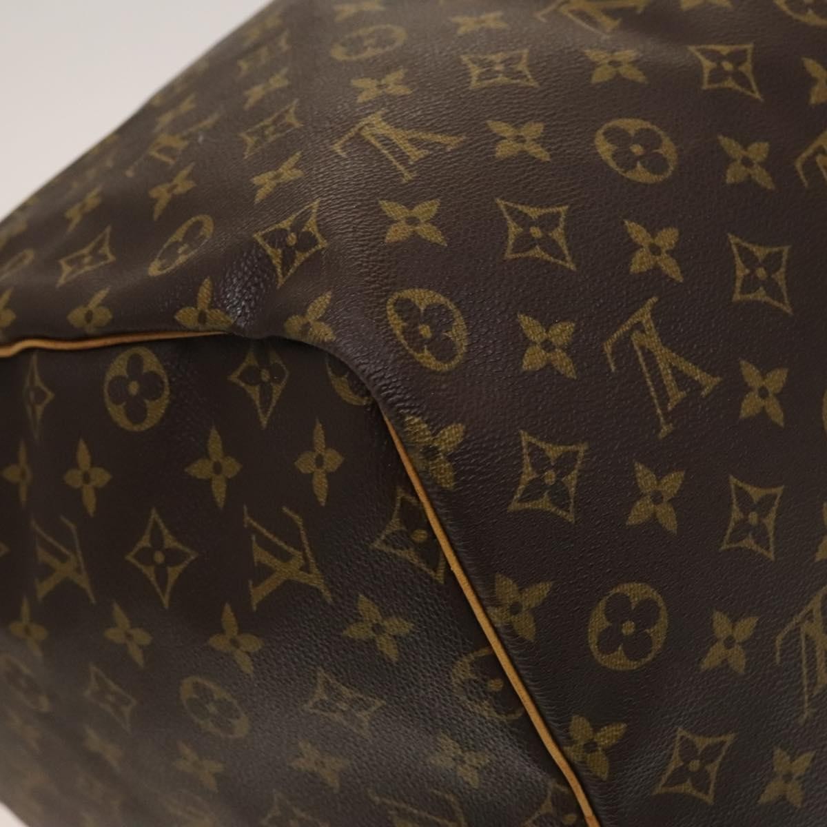 Louis Vuitton Keepall Bag Monogram Canvas Brown Canvas Travel Bag