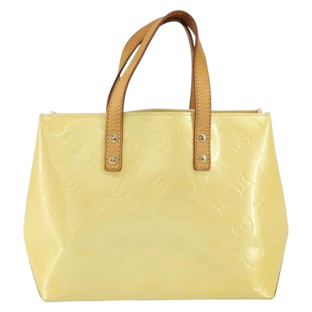 Louis Vuitton Reade Handbag Monogram Vernis Yellow Patent_Leather Handbag