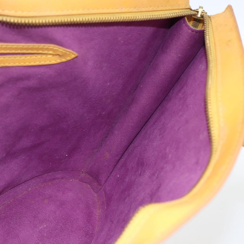 Louis Vuitton Saint Jacques Handbag Epi Leather Yellow Leather Handbag