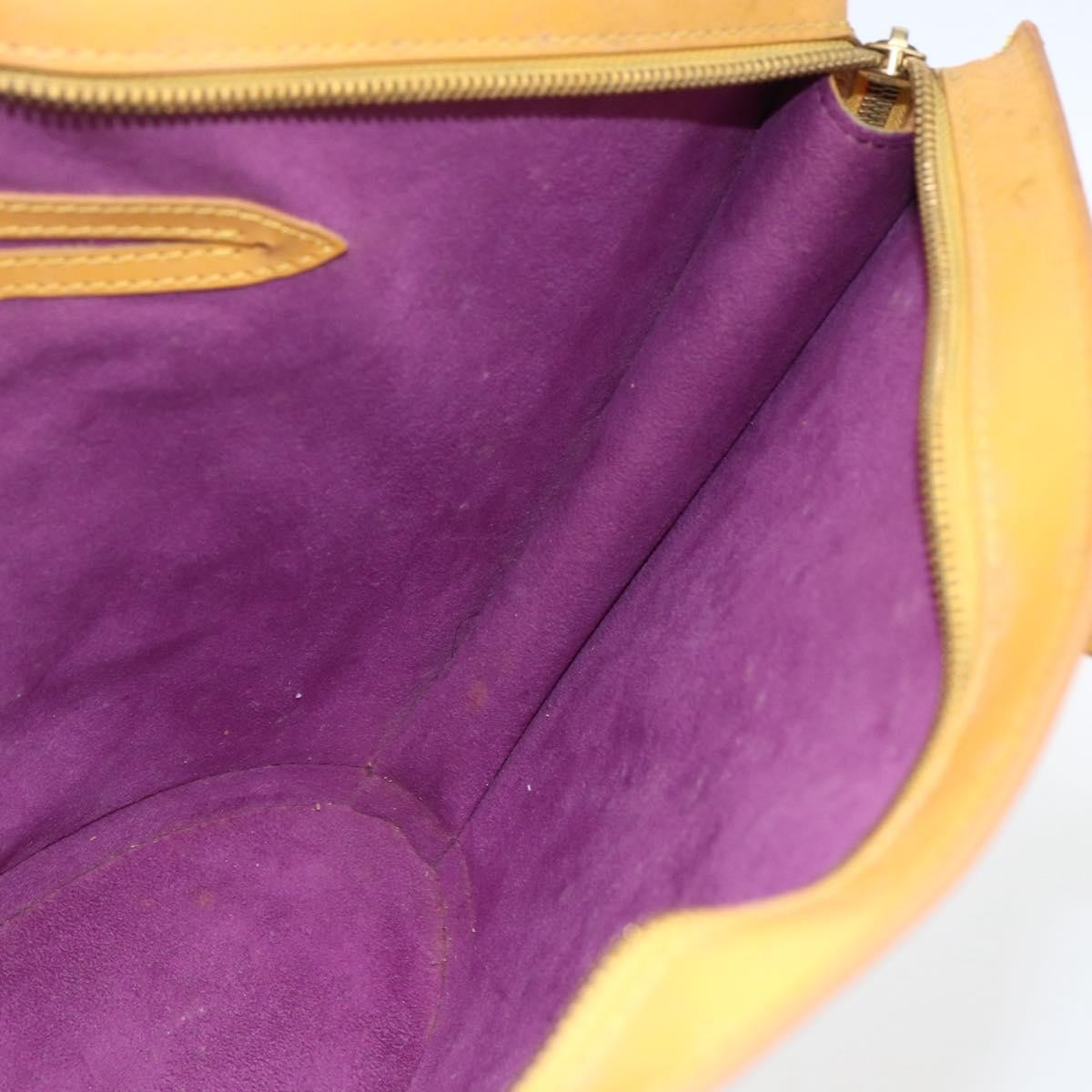 Louis Vuitton Saint Jacques Handbag Epi Leather Yellow Leather Handbag