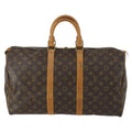 Louis Vuitton Keepall Bag Monogram Canvas Brown Canvas Travel Bag
