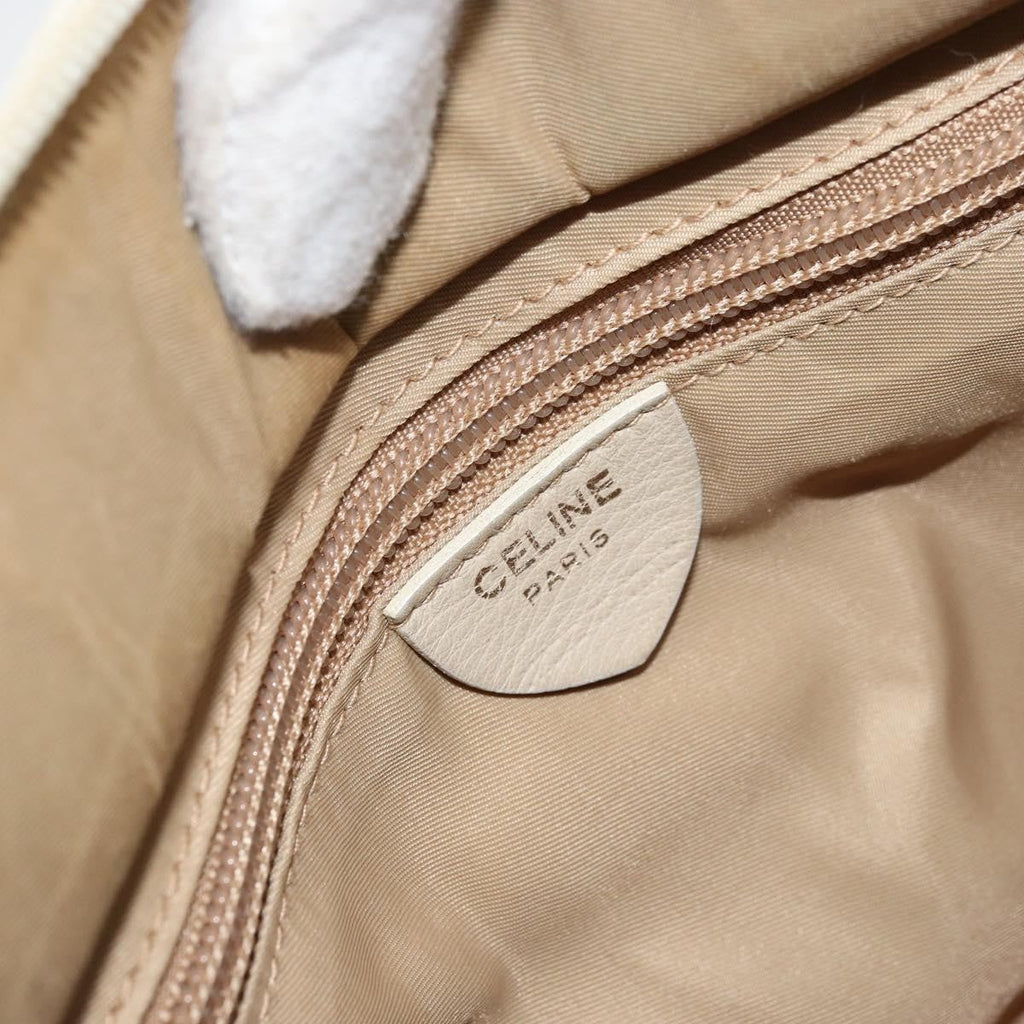 Celine Handbag Nylon Beige Nylon Handbag