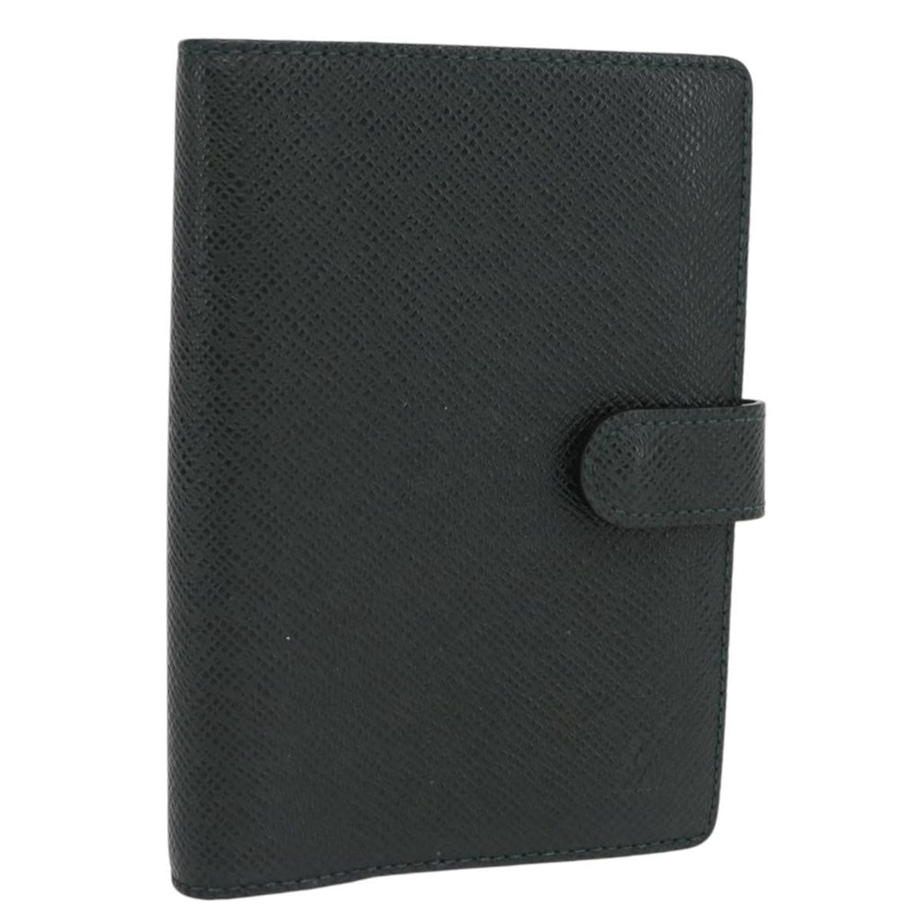 Louis Vuitton Agenda Cover Taiga Leather Green Leather Wallets Accessory