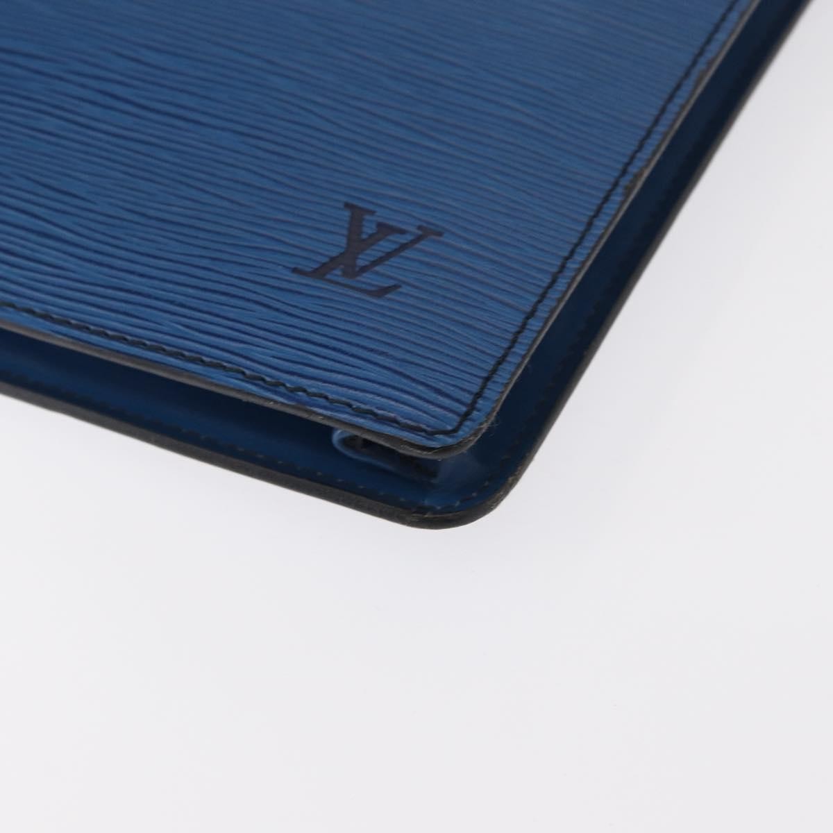 Louis Vuitton Porte-Documents Senateur Bag Epi Leather Blue Leather Clutche & Pouche Bag