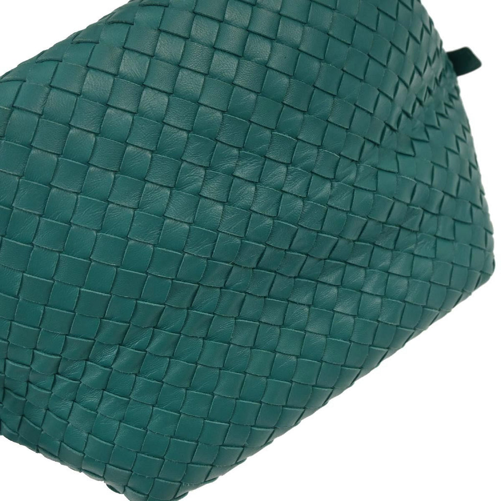 Bottega Veneta Zip Cube Messenger Intrecciato Nappa Green Leather Shoulder Bag Bag