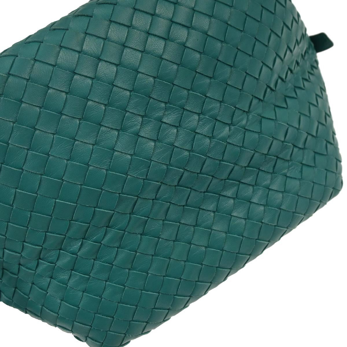 Bottega Veneta Zip Cube Messenger Intrecciato Nappa Green Leather Shoulder Bag Bag
