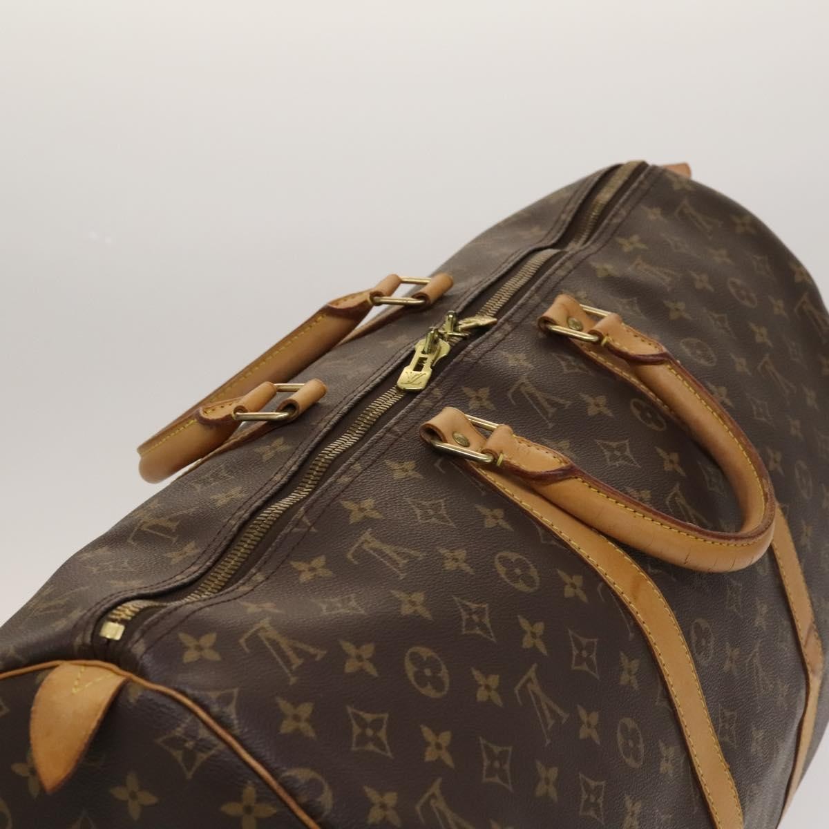Louis Vuitton Keepall Bag Monogram Canvas Brown Canvas Travel Bag