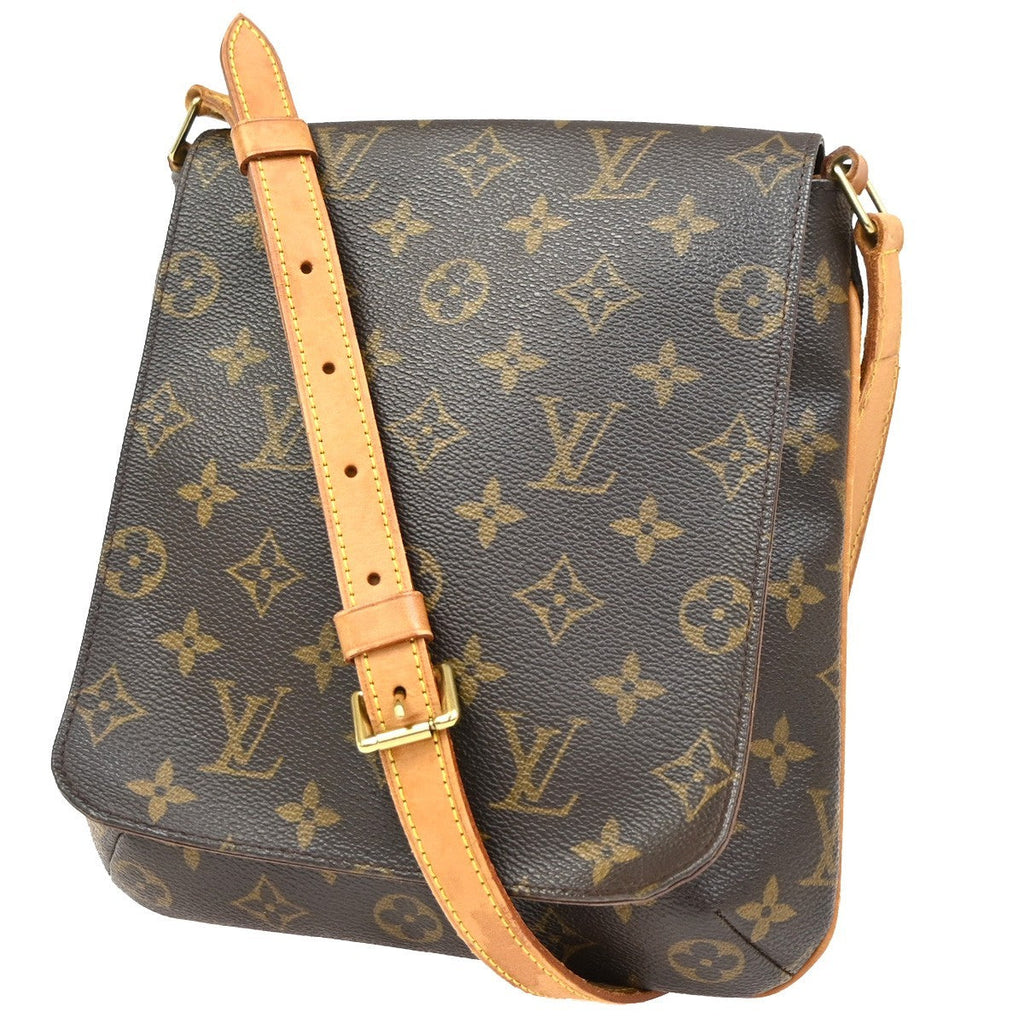 Louis Vuitton Musette Salsa Handbag Monogram Canvas Brown Canvas Shoulder Bag
