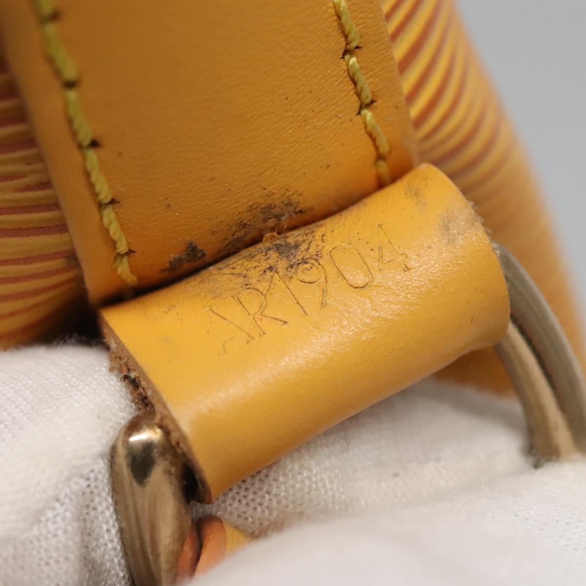 Louis Vuitton Noe Handbag Epi Leather Yellow Leather Bag