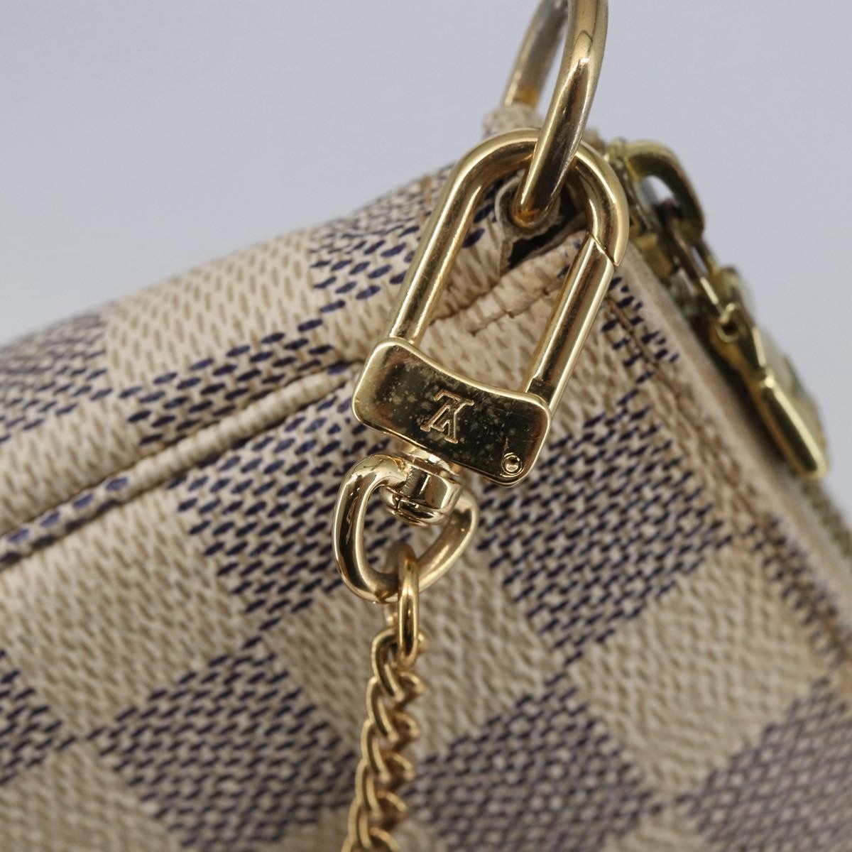 Louis Vuitton Pochette Accessoires Damier White Canvas Bag