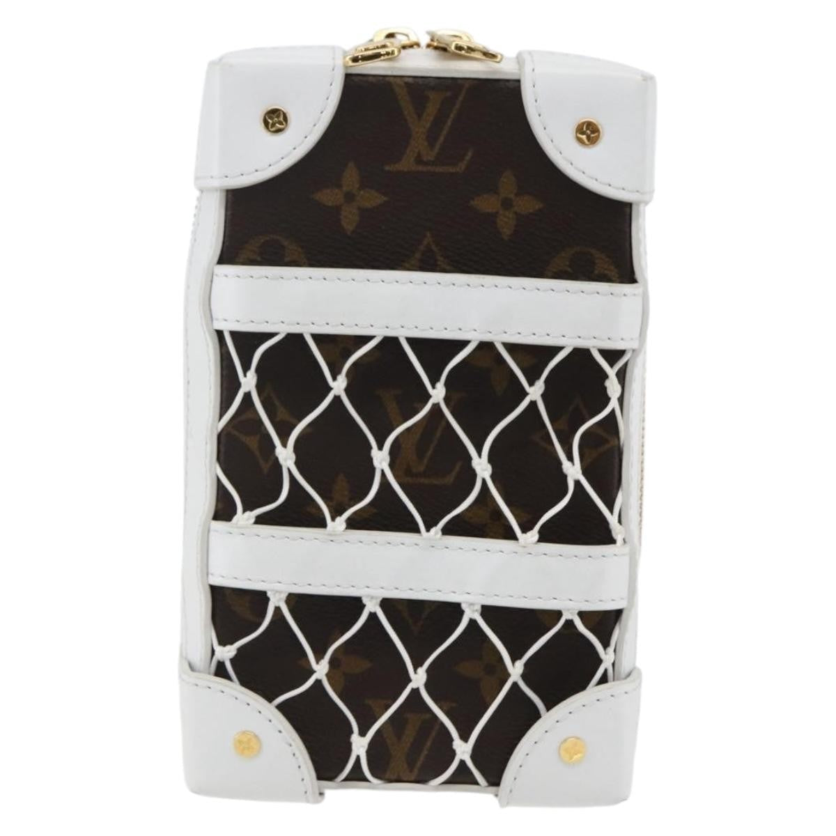 Louis Vuitton X Nba Soft Trunk Phone Box Monogram Canvas White Canvas Clutche & Pouche Bag