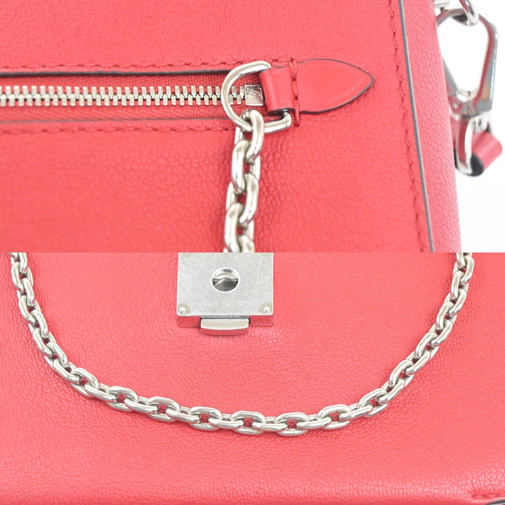 Louis Vuitton Very Messenger Monogram Leather Red Leather Shoulder Bag