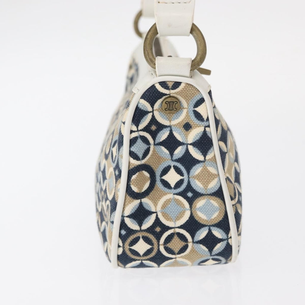 Celine Vintage Pochette Shoulder Bag Canvas Navy Canvas Clutche & Pouche Bag