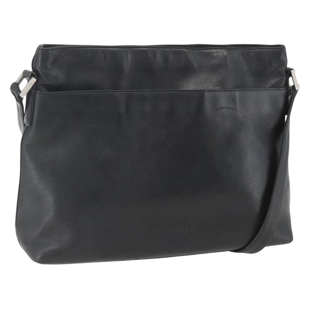 Chanel Vintage Shoulder Bag Leather Black Leather Shoulder Bag Bag