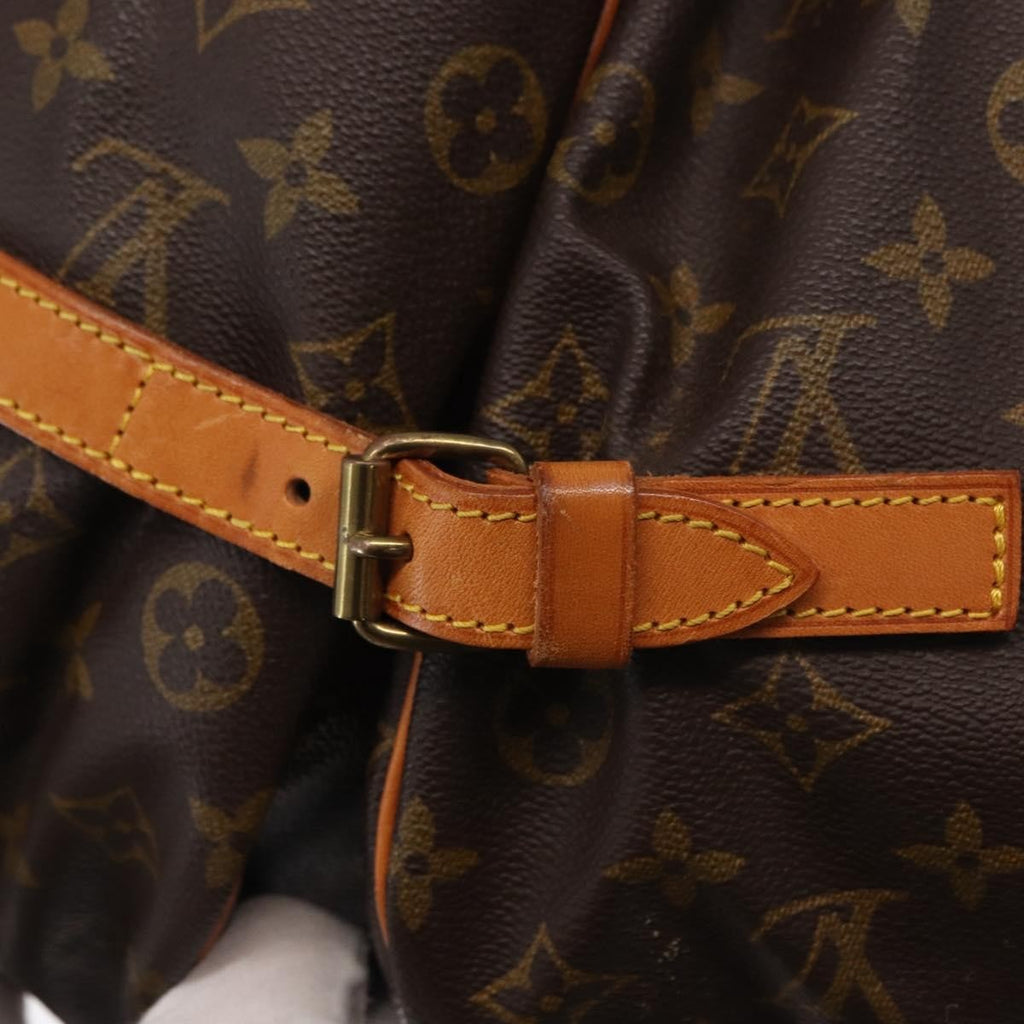 Louis Vuitton Saumur Handbag Monogram Canvas Brown Canvas Shoulder Bag