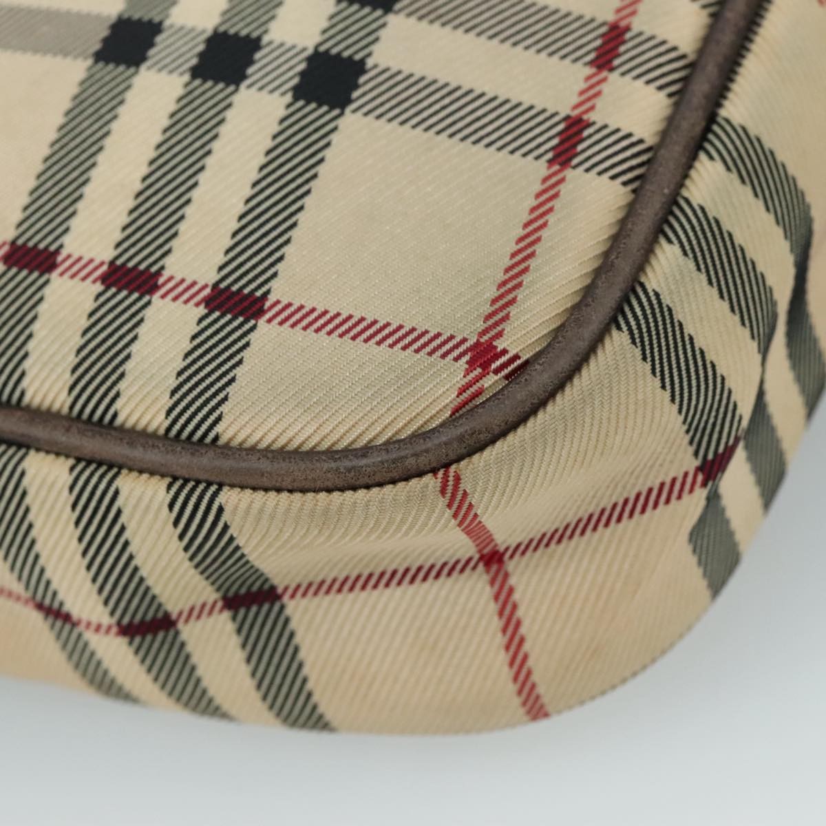 Burberry Nova Check Shoulder Bag Canvas And Leather Beige Canvas Shoulder Bag