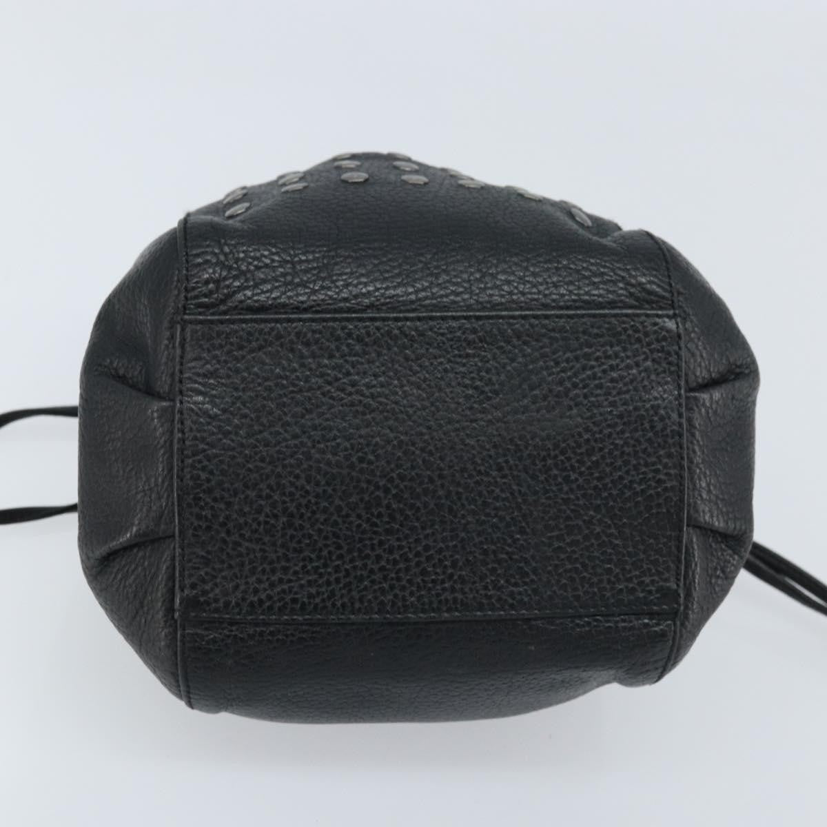 Burberry Blue Label Shoulder Bag Leather Black Leather Shoulder Bag