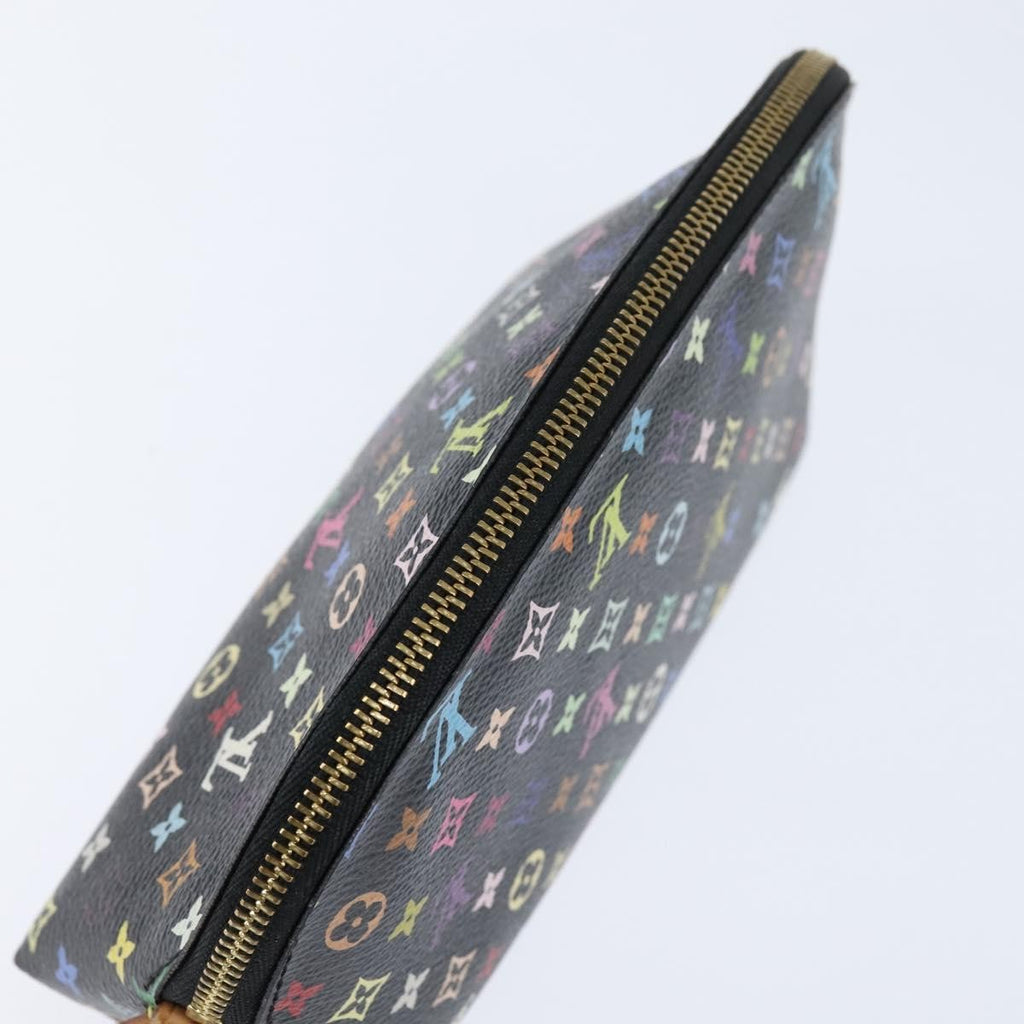 Louis Vuitton Cosmetic Pouch Monogram Multicolor Black Canvas Clutche & Pouche Bag