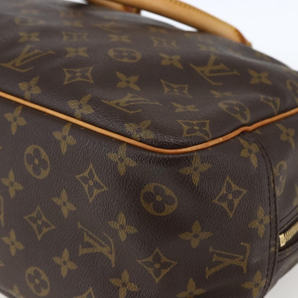 Louis Vuitton Deauville Handbag Monogram Canvas Brown Canvas Handbag