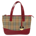 Burberry Nova Check Handbag Nova Check Canvas And Leather Beige Canvas Handbag
