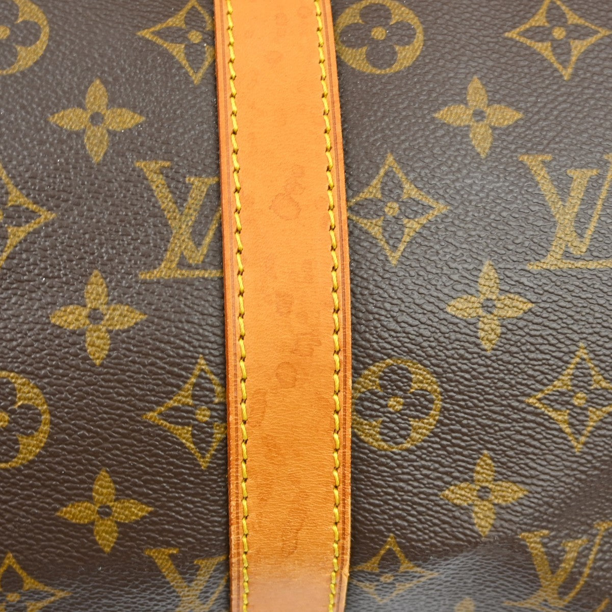 Louis Vuitton Keepall Bag Monogram Canvas Brown Canvas Travel Bag