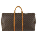 Louis Vuitton Keepall Bag Monogram Canvas Brown Canvas Travel Bag