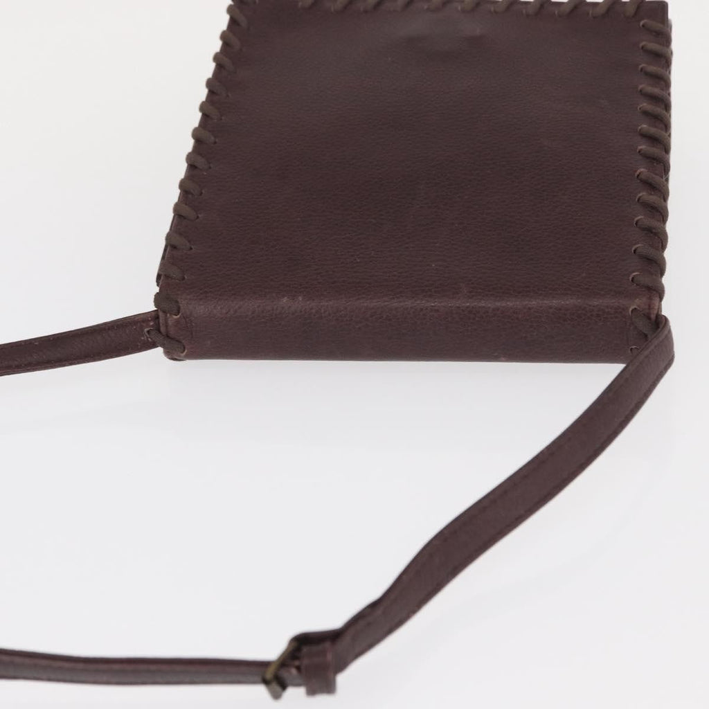 Saint Laurent Vintage Shoulder Bag Leather Purple Leather Shoulder Bag Bag (Pre-Owned)