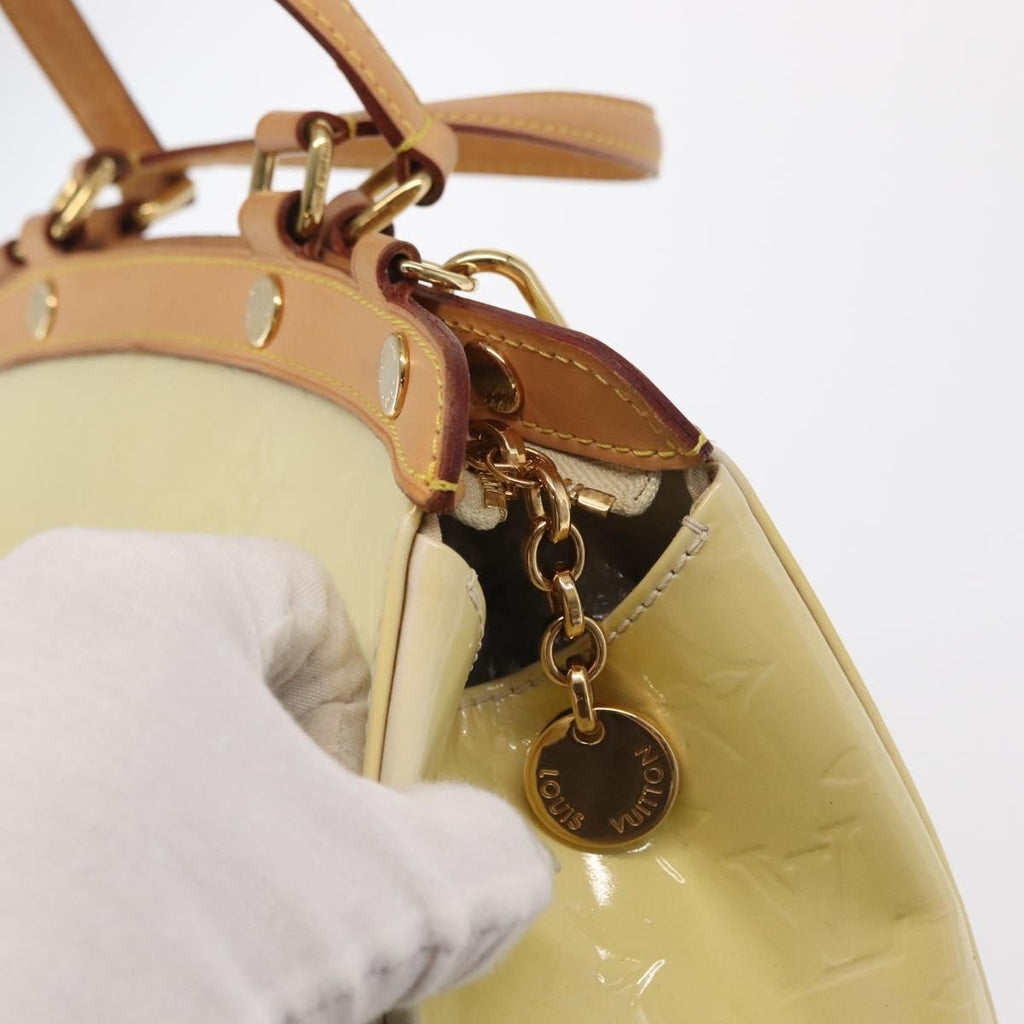 Louis Vuitton Brea Handbag Monogram Vernis Beige Patent_Leather Handbag