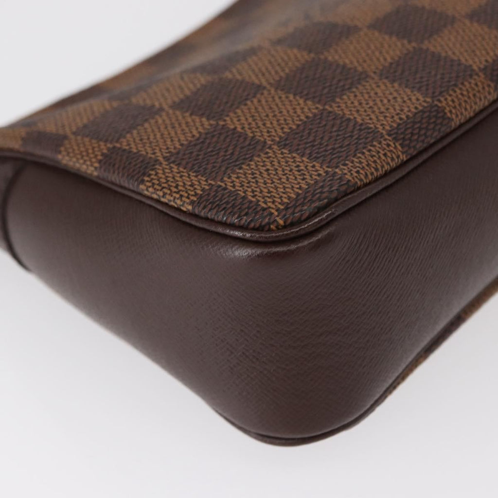 Louis Vuitton Trousse Make Up Bag Damier Canvas Brown Canvas Clutche & Pouche Bag